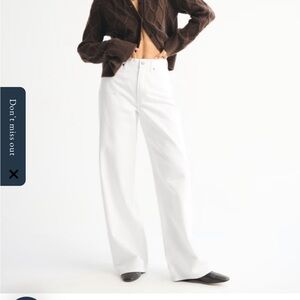 Abercrombie high rise pants light pink